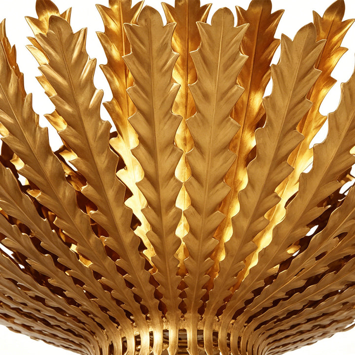 Guld Vintage Kandelaber Amerikansk Guldblad Dekorativ Taklampa