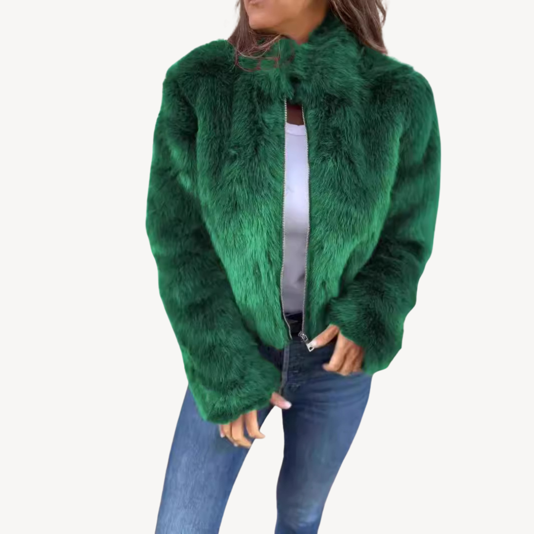| Dam Fusk Päls Zip-Up Jacka