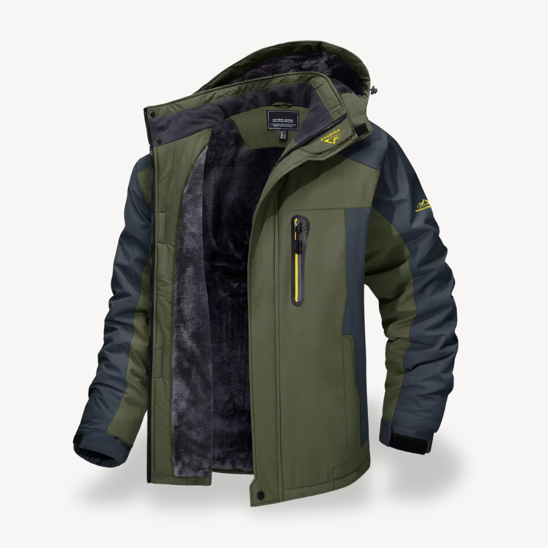 | Herr vattentät Utomhus vinter Fleece Jacka
