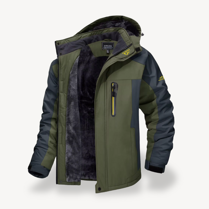 | Herr vattentät Utomhus vinter Fleece Jacka