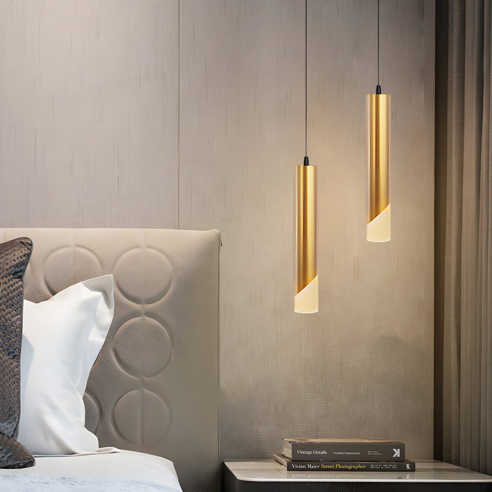 [Open-Box]Hardware Slender Cylinder 3 Stegs Dimmbar Guld Modern LED Pendellampor