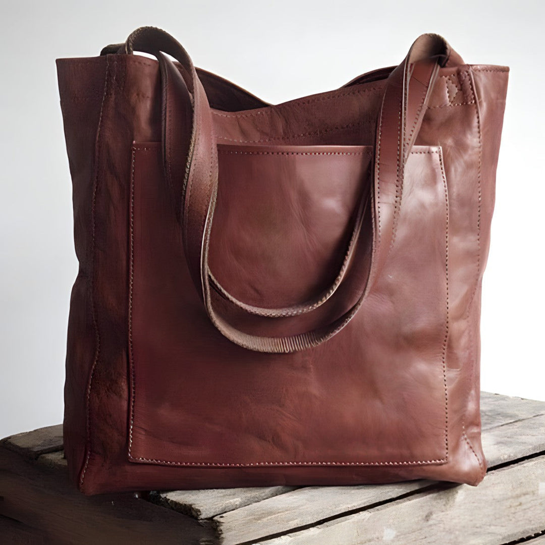Dam Bag tillverkad av äkta läder med högkvalitativ Craftsmanship