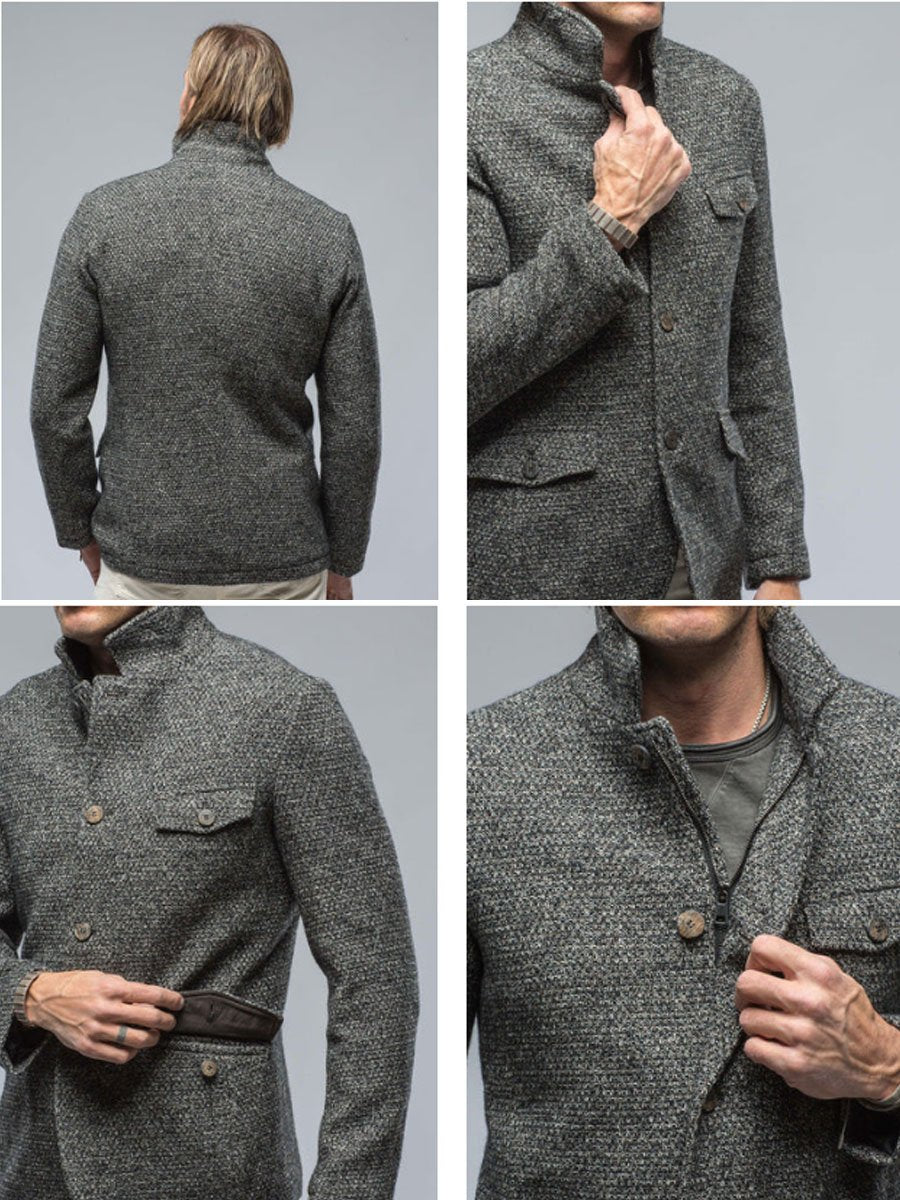| Ficka Retro casual Blazer med Dragkedja - stilren komfort