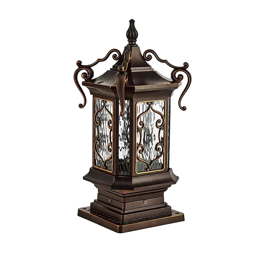 Laternpelarlampor i europeisk vintage-design för utomhusbruk