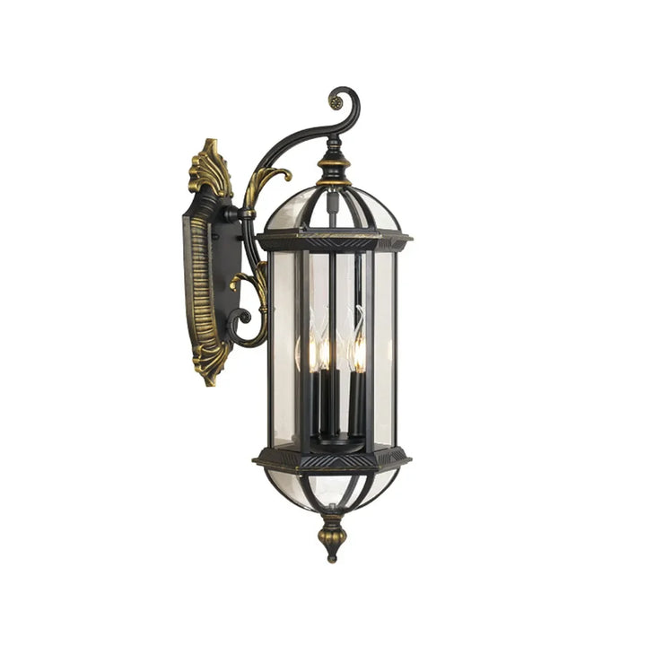 2 PCS Lantern Stil Utomhus Vägglampor Europeisk Vintage Lampa