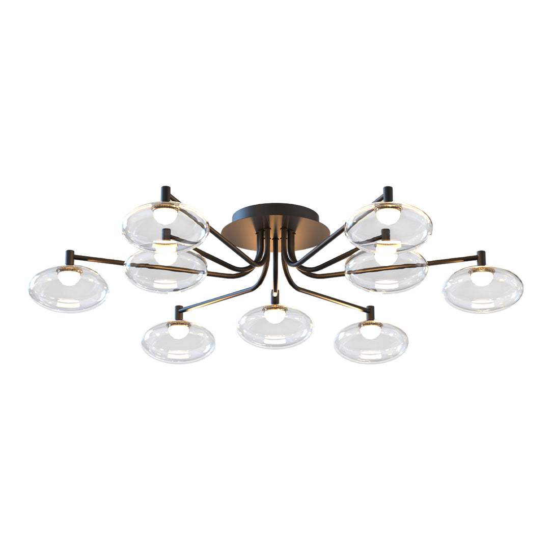 Glas Flush Mount Belysning Modern Kreativ LED Taklampa