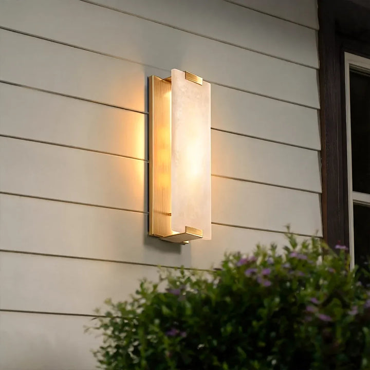 LED Ljus Vägglampa Modern Falsk Marmor Utomhusbelysning