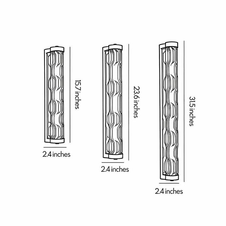 LED Linjär Vägglampa Italiensk Minimalistisk Glaslampa