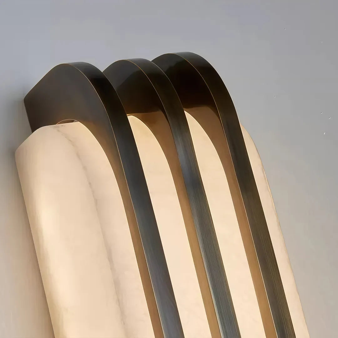 LED Moderna Vägglampor Minimalistisk Vertikal Marmor Belysning