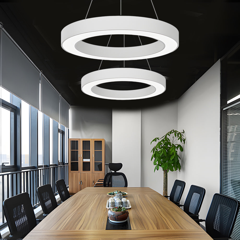 [Öppen låda] LED Pendelring Taklampa Modern Metall Akryl Ljus