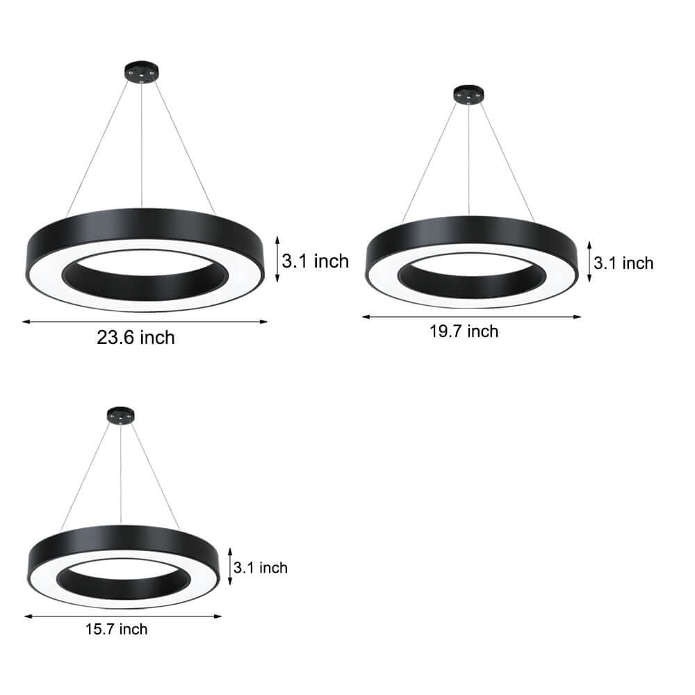 [Öppen låda] LED Pendelring Taklampa Modern Metall Akryl Ljus