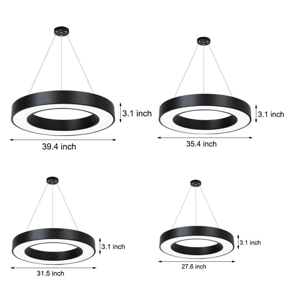 [Öppen låda] LED Pendelring Taklampa Modern Metall Akryl Ljus