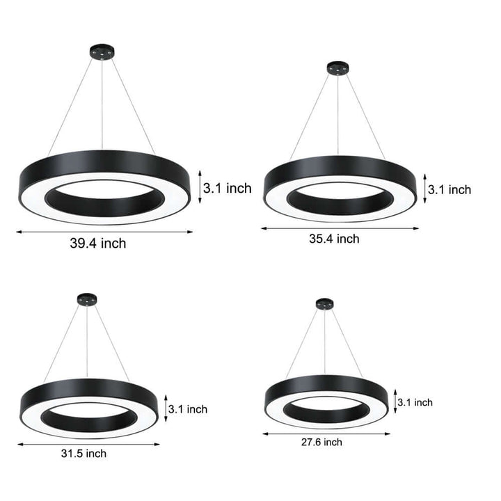 [Öppen låda] LED Pendelring Taklampa Modern Metall Akryl Ljus