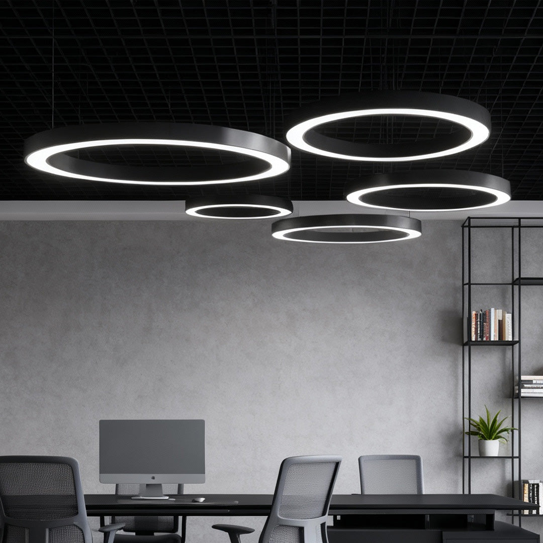 [Öppen låda] LED Pendelring Taklampa Modern Metall Akryl Ljus