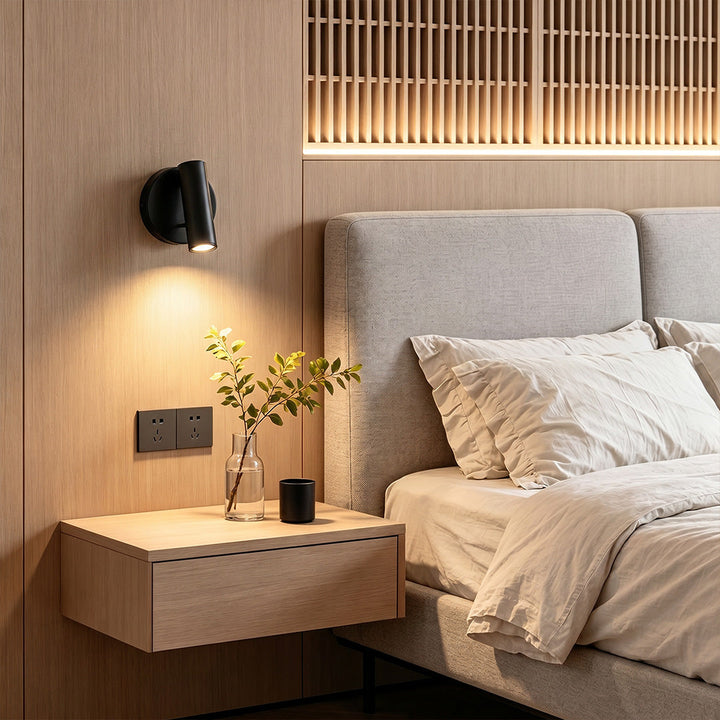 LED Väggläsningslampa Minimalistisk Sänglampa i Metall