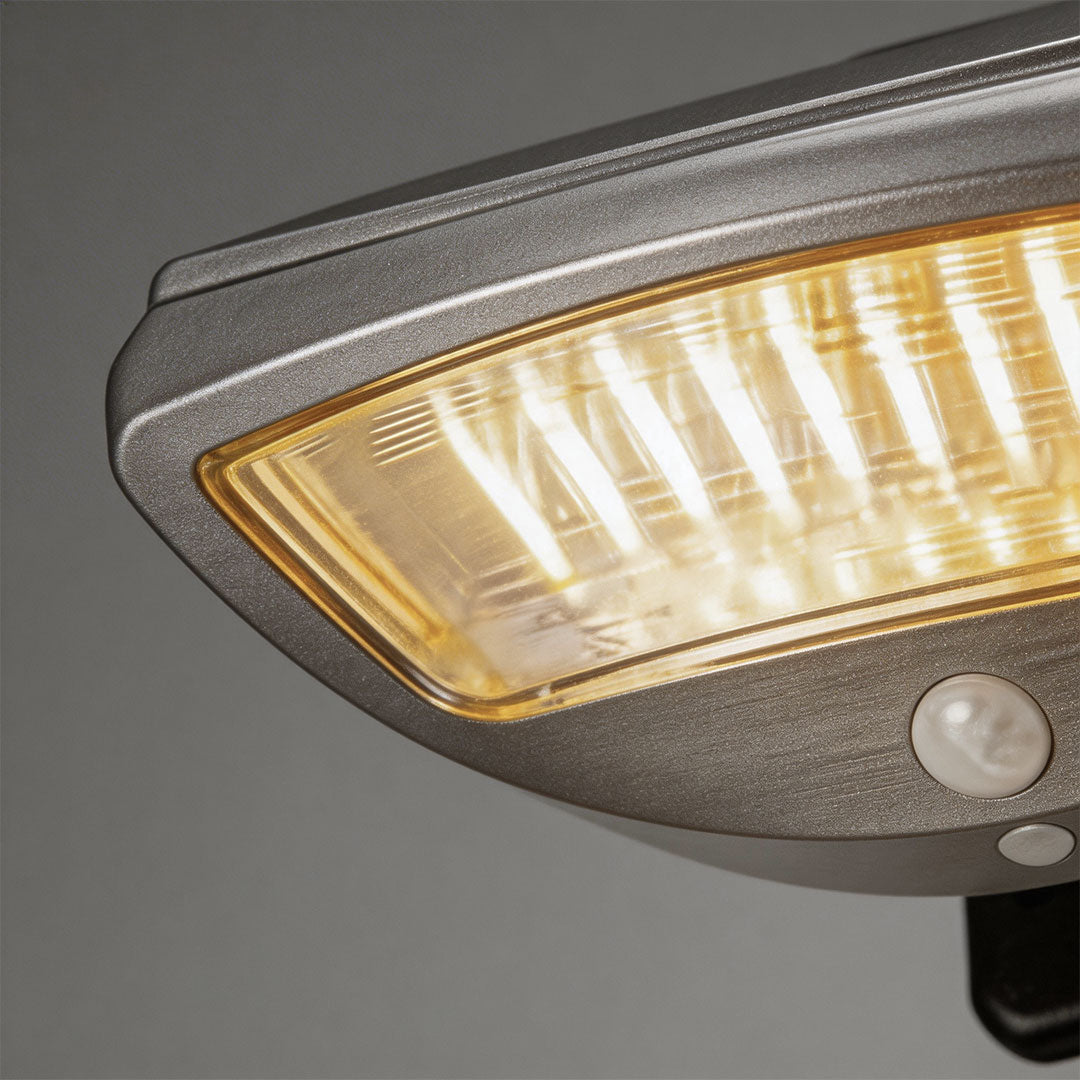 2 ST Utomhus Väggmonterade Sollampor Trädgård Rörelsesensor Lampa