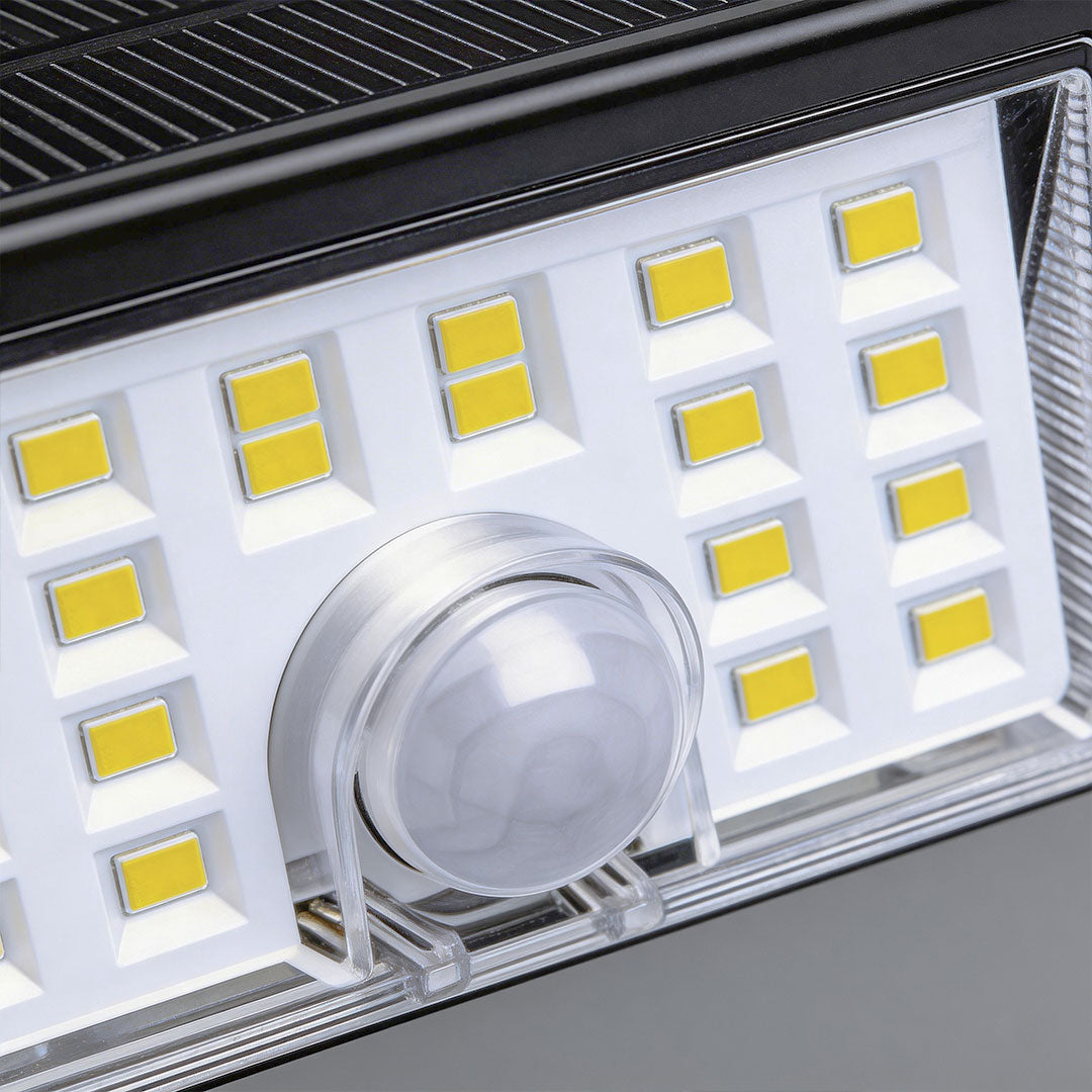 4 PCS Sensor Vägglampor Utomhus Modern Svart Solcellslampa