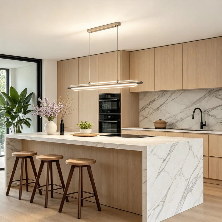 Linjär LED Pendellampa Bauhaus Glas Modern LED Taklampor