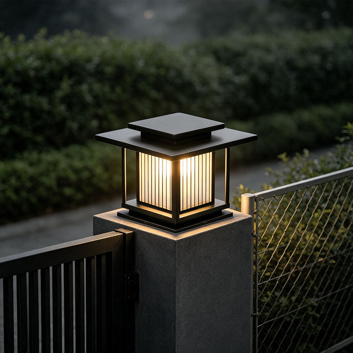 Uppfartssäule Solarlampor Modern Utomhus Portbelysning