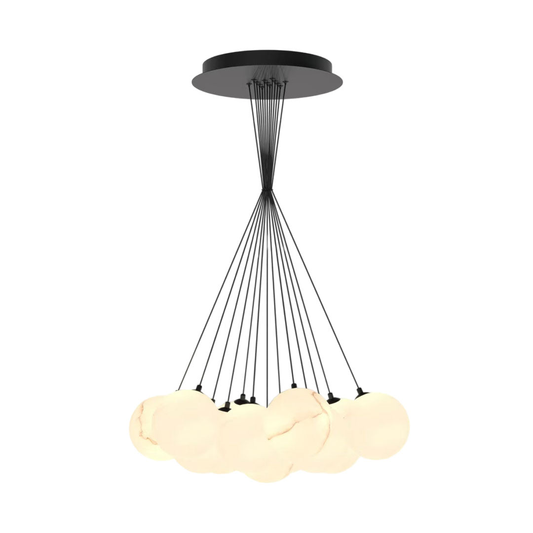 Modern Matt Svart Kandelaber Bubbelboll Taklampa