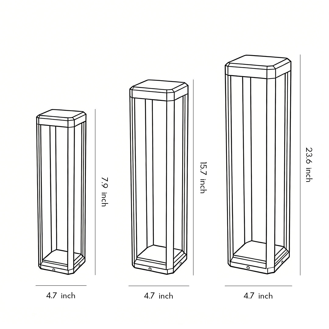 [Öppen Förpackning] Metall Solvägslampor Modern Svart Aluminium Lampa