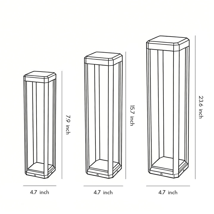 [Öppen Förpackning] Metall Solvägslampor Modern Svart Aluminium Lampa