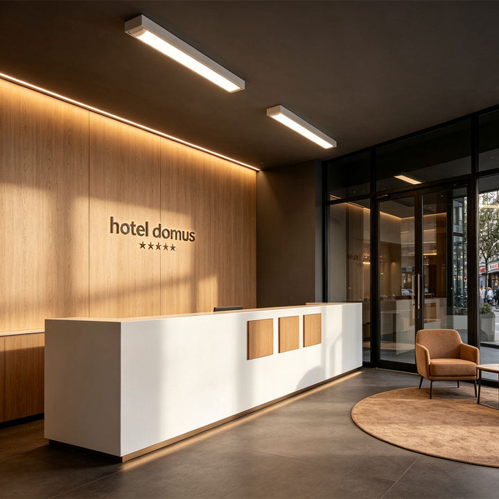 Modern minimalistisk vit LED-taklampa