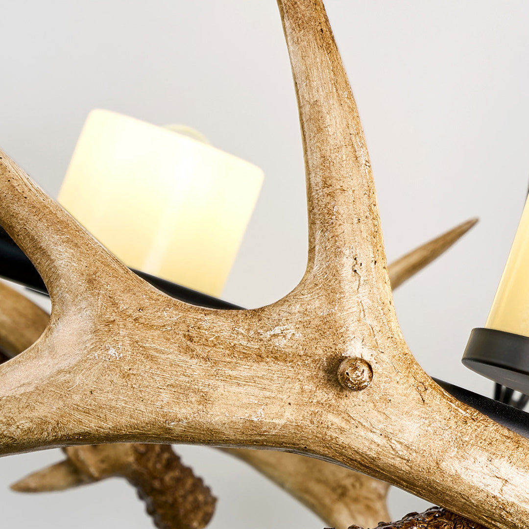 Modern Hornkrona Vintage Metall Taklampa