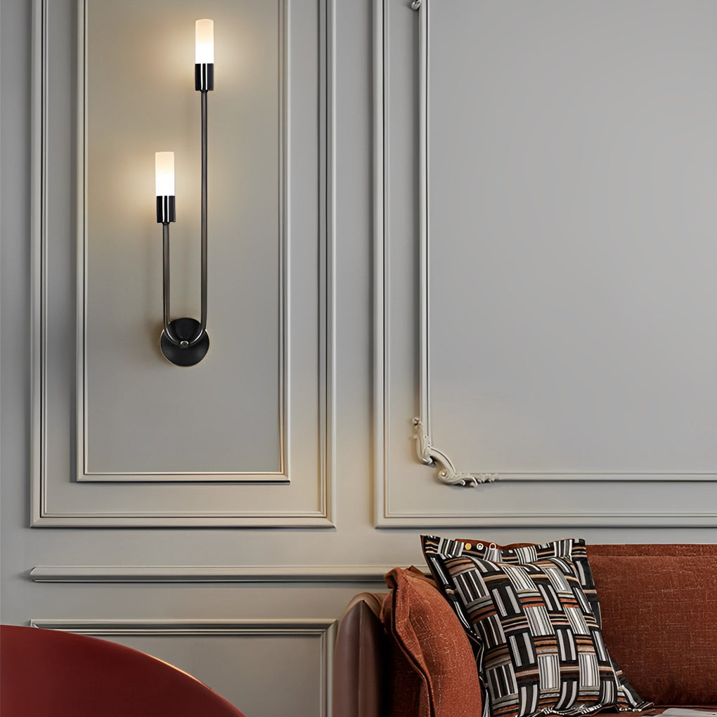 [Öppen Låda] Modern Dubbelhuvud Vägglampa Kreativ Lyx Metallbelysning