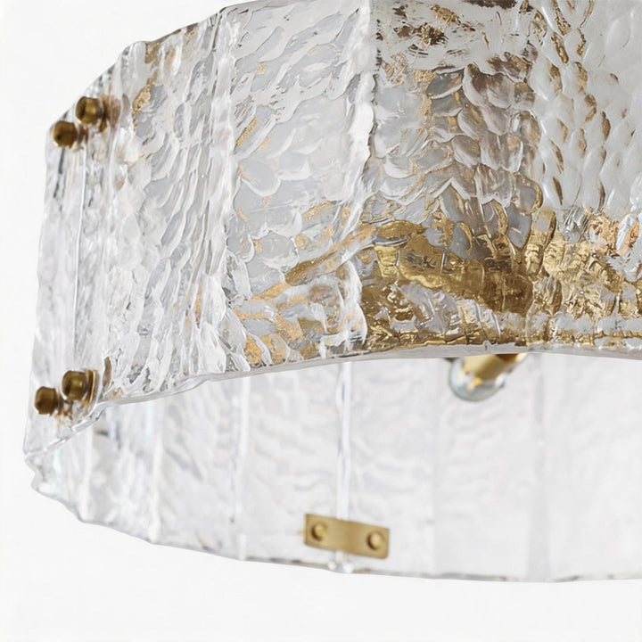 Modern Trumkrona Lyxig Ripple Glas Taklampa