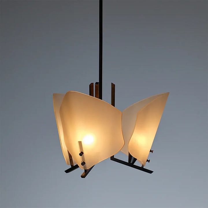 Modern Glas Kandelaber Origami Petal Taklampa