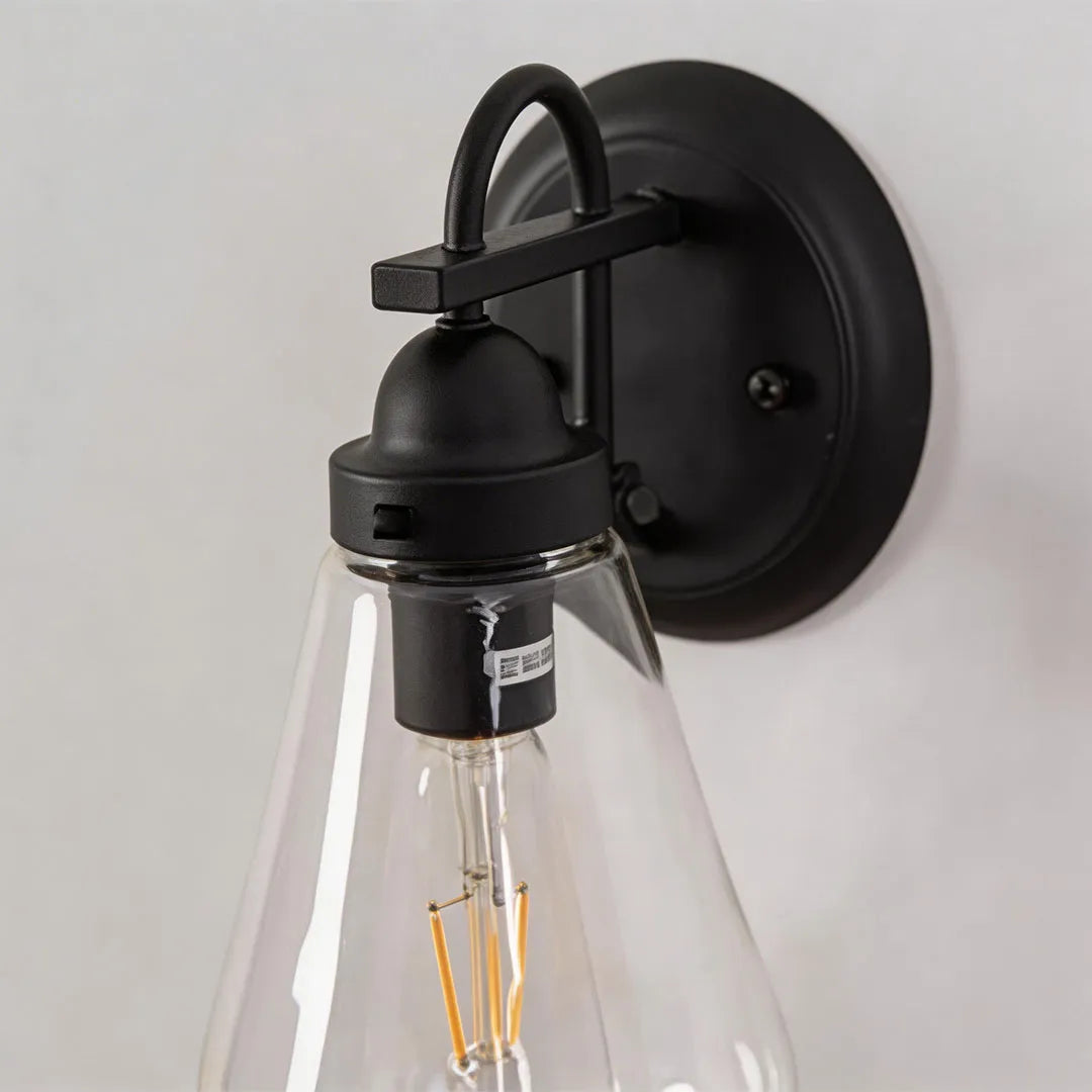 Vintage Vägglampa Klarglas Utomhus Lantern Ljussättning