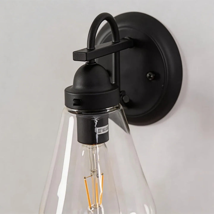 Vintage Vägglampa Klarglas Utomhus Lantern Ljussättning