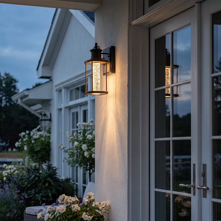 Modern Utomhus Lantern Vägglampa LED Aluminium Ljus