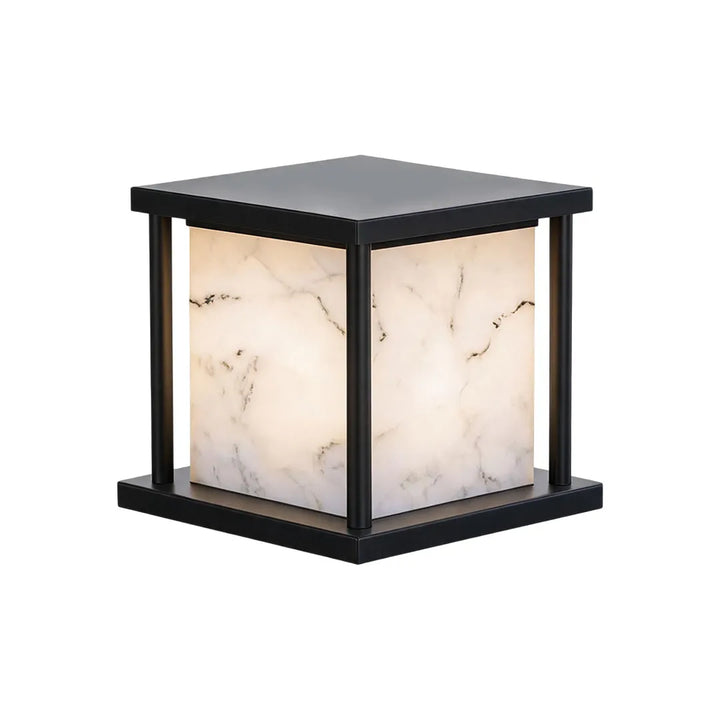 Utomhus Pelarlampor Solenergi Modern Konst Marmor Ljus