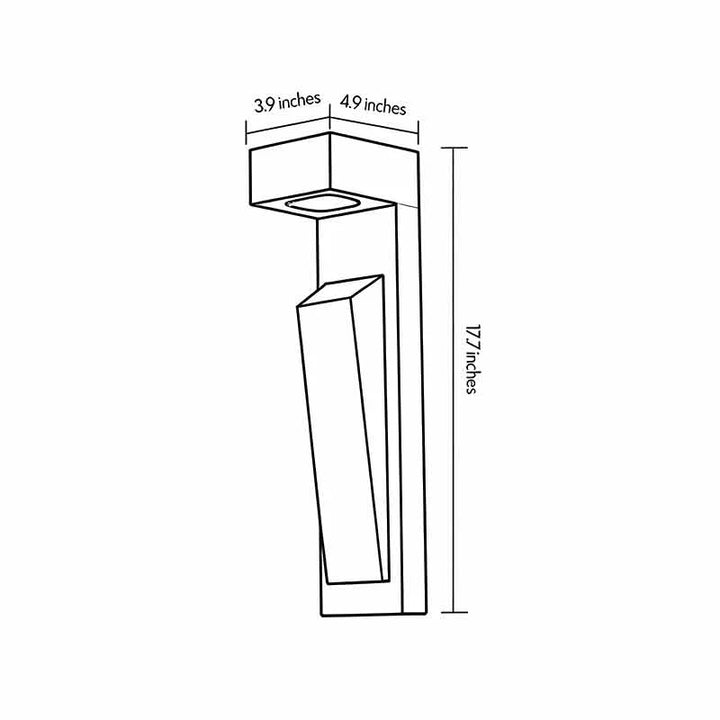 Modern Utomhus Vägglampa Minimalistisk Cementlampa