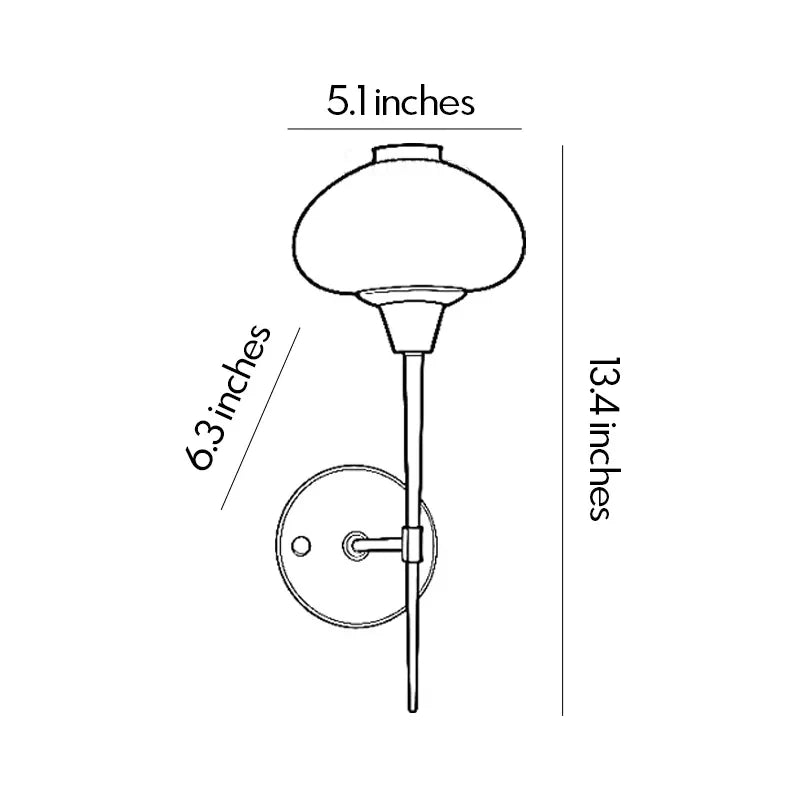 Modern Vägglampa Fäste Fack Glas Ambient Väggsconce
