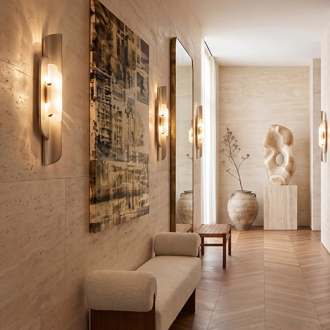 Modern Vägglampor Lyxiga Lager Marble Lampa