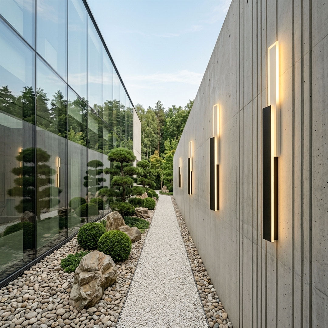 Väggmonterade utomhusbelysningar Modern vattentålig ambient belysning