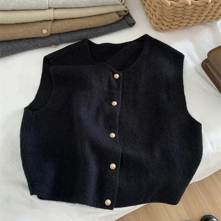 Dam’s Button-Up Sleeveless casual väst