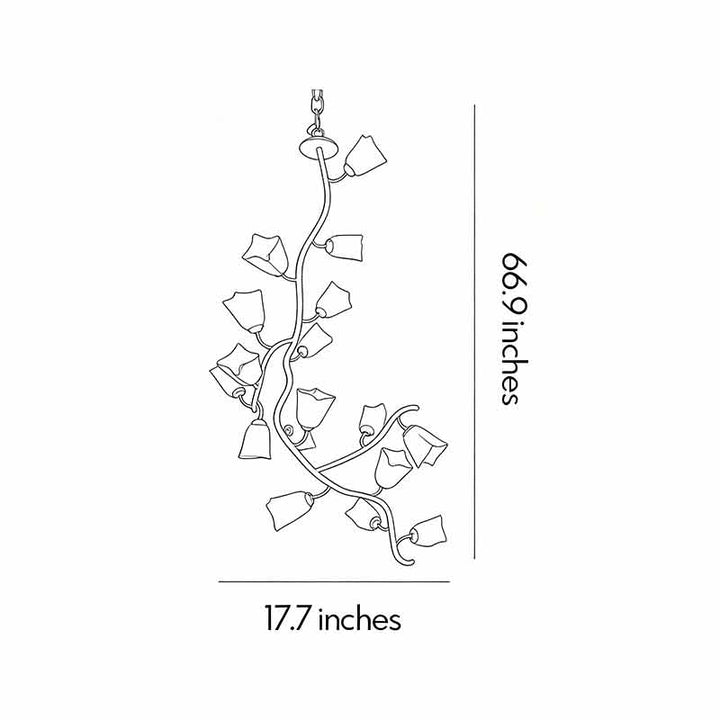 Multi Light Pendant Chandelier Modern Luxury Branch Ceiling Light