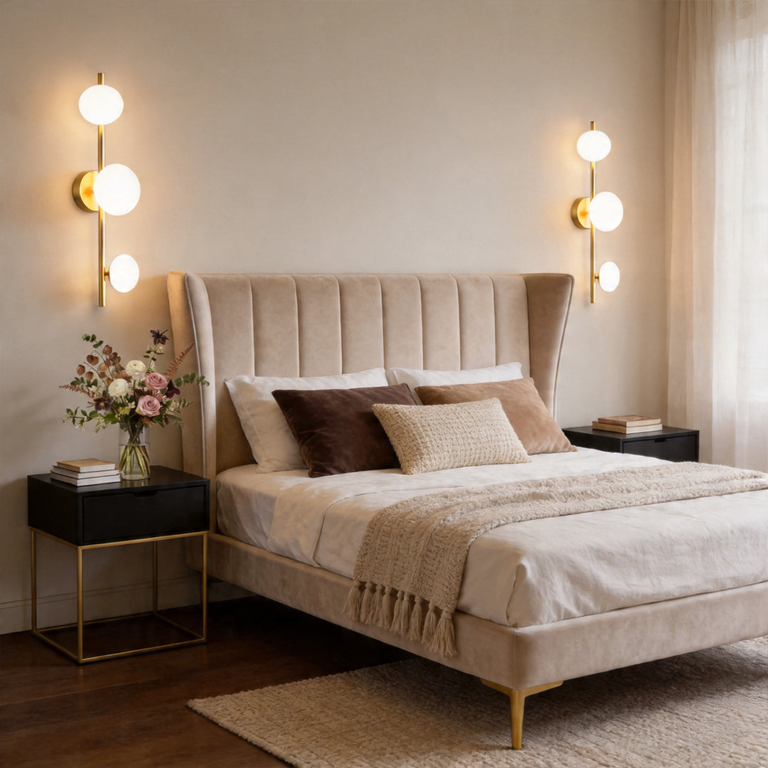 Multi Light Wall Sconce Nordisk Dekorativ Glaslampa