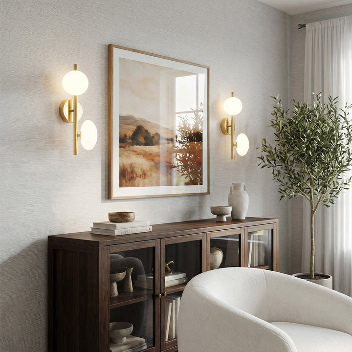 Multi Light Wall Sconce Nordisk Dekorativ Glaslampa