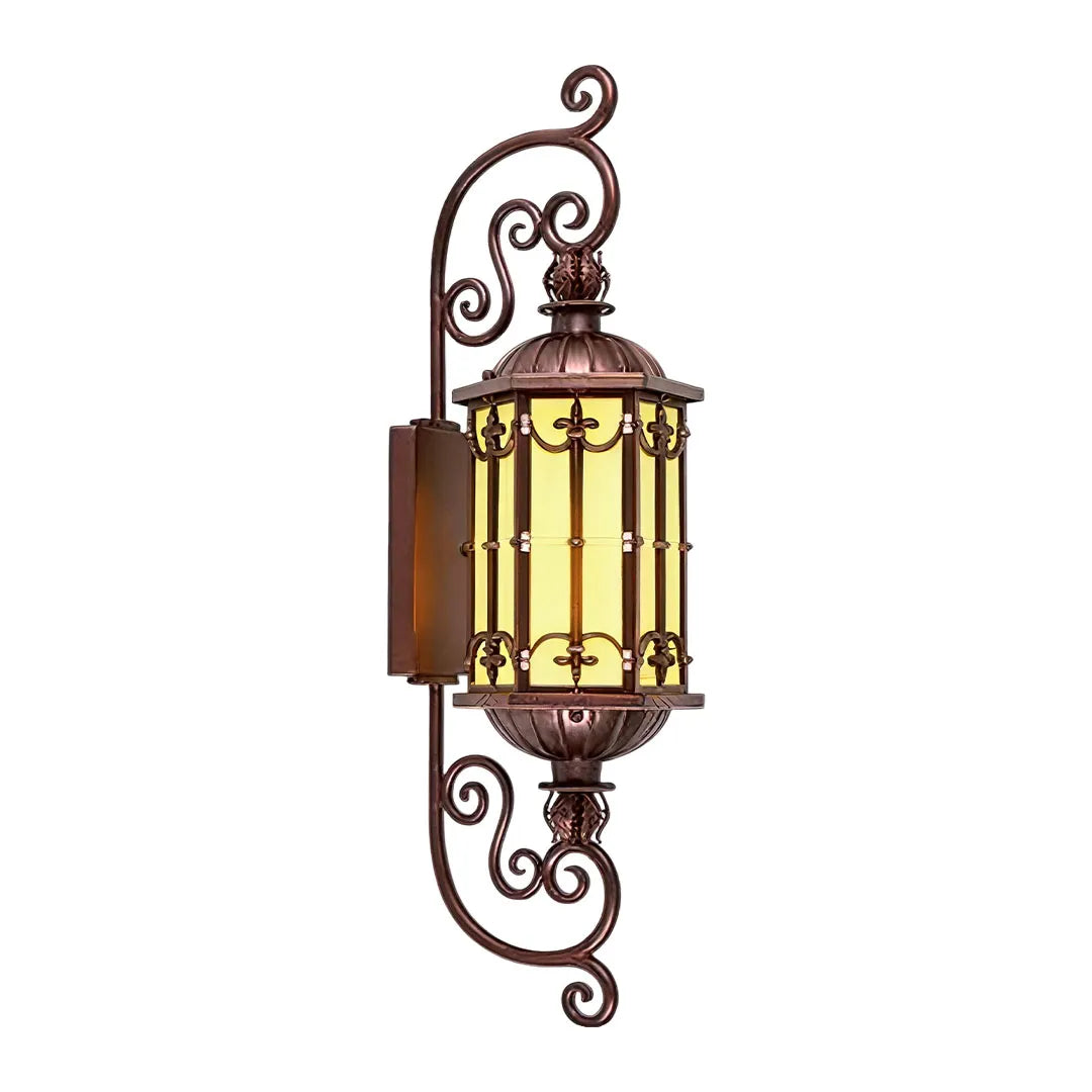Vintage Vägglampa Belysning Europeisk Utomhus Glaslampa