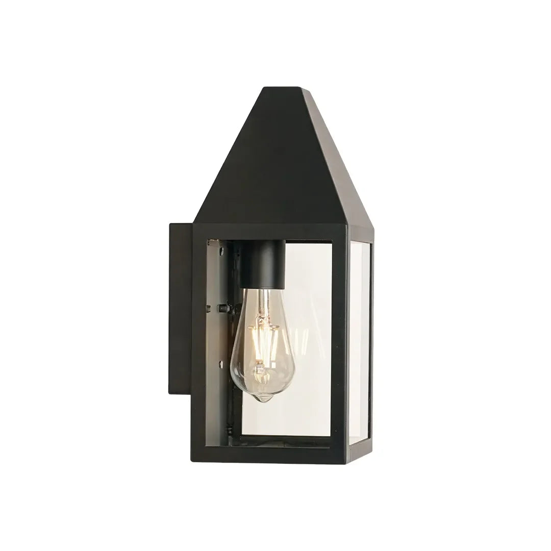 2 PCS Utomhus Svart Vägglampa Vintage Stil