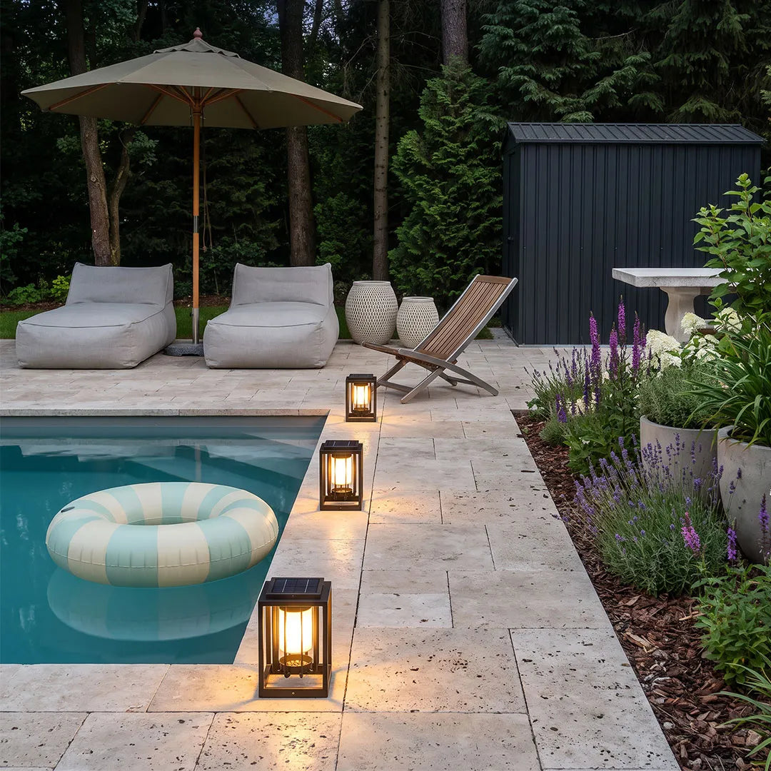 Utomhus Lantern Lampa Modern Landskapsbelysning