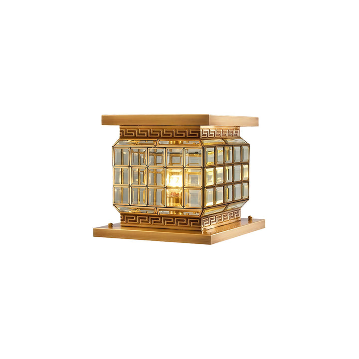 Utomhus Pelarlampor Solenergi Modern Dekor All-Koppar Lampa