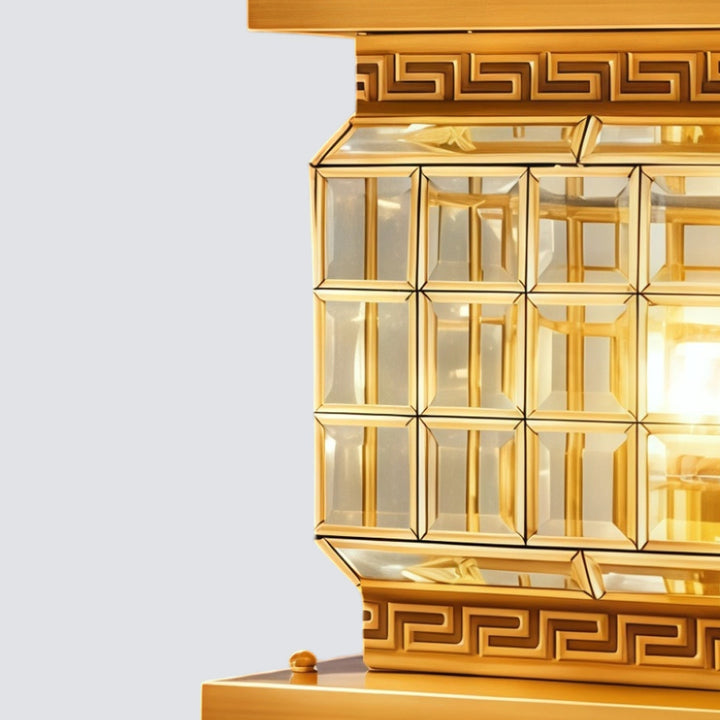 Utomhus Pelarlampor Solenergi Modern Dekor All-Koppar Lampa