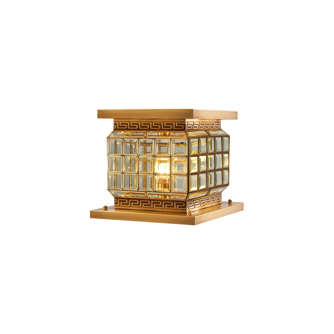 Utomhus Pelarlampor Solenergi Modern Dekor All-Koppar Lampa