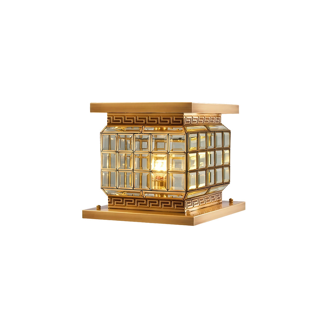 Utomhus Pelarlampor Solenergi Modern Dekor All-Koppar Lampa